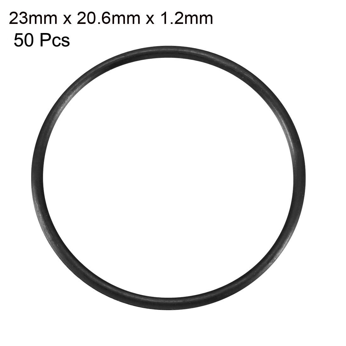 Harfington Nitrile Rubber O-Rings, Metric Buna-N Sealing Gasket Black 50Pcs