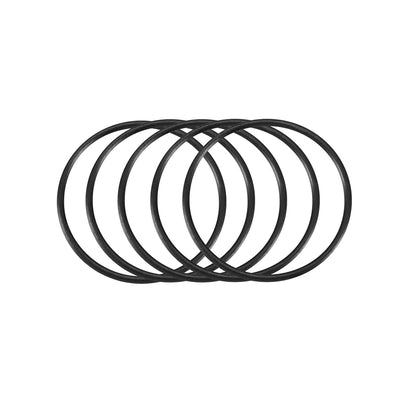 Harfington Nitrile Rubber O-Rings, Metric Buna-N Sealing Gasket Black 50Pcs