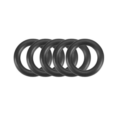 Harfington Nitrile Rubber O-Rings Metric Buna-N Sealing Gasket, Black 30Pcs