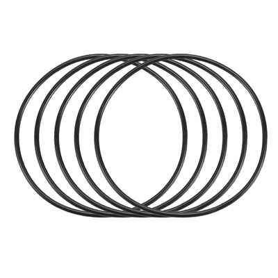 Harfington Nitrile Rubber O-Rings Metric Buna-N Sealing Gasket, Black 30Pcs