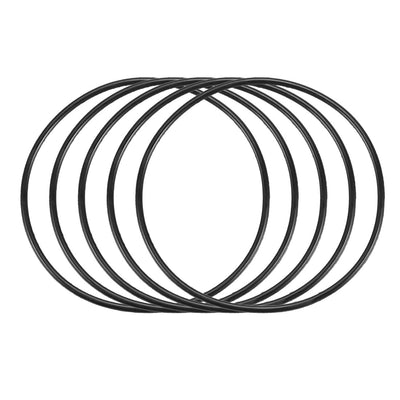 Harfington Nitrile Rubber O-Rings, Metric Buna-N Sealing Gasket Black 50Pcs