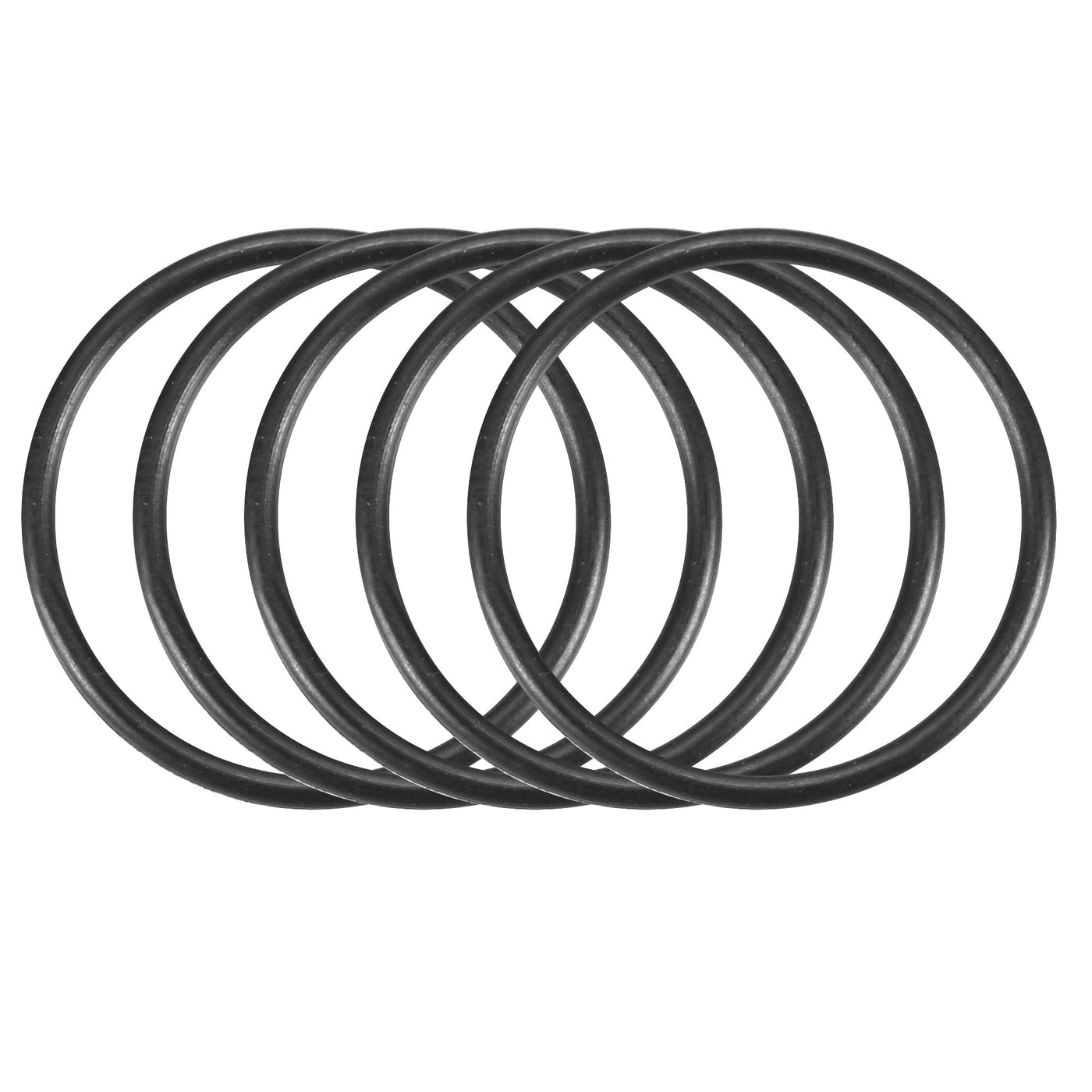 Harfington Nitrile Rubber O-Rings Metric Buna-N Sealing Gasket, Black 30Pcs