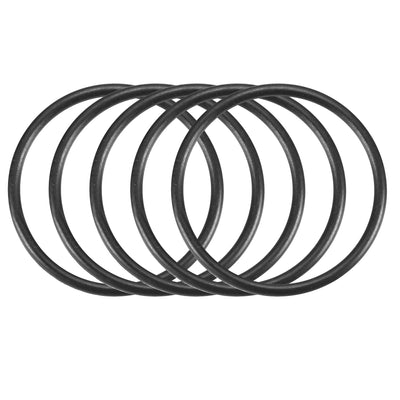 Harfington Nitrile Rubber O-Rings Metric Buna-N Sealing Gasket, Black 30Pcs