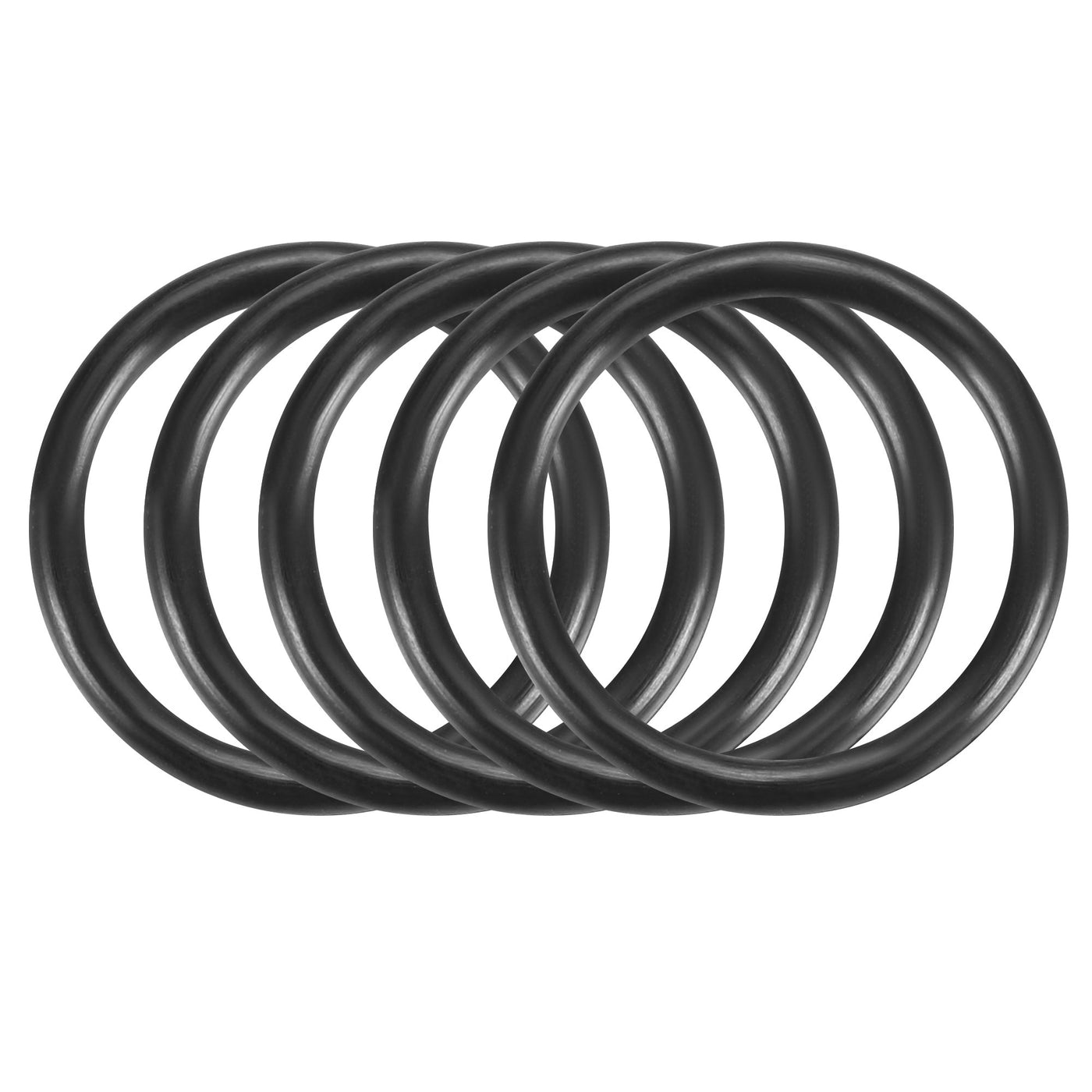 Harfington Nitrile Rubber O-Rings Metric Buna-N Sealing Gasket, Black 30Pcs