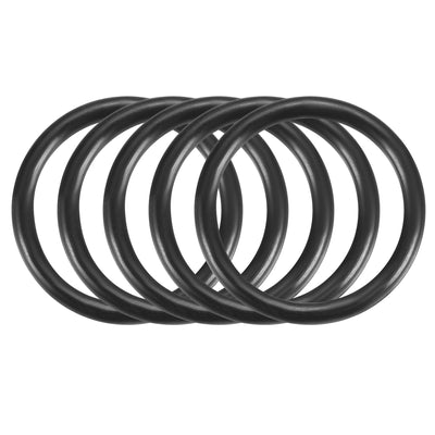 Harfington Nitrile Rubber O-Rings Metric Buna-N Sealing Gasket, Black 30Pcs