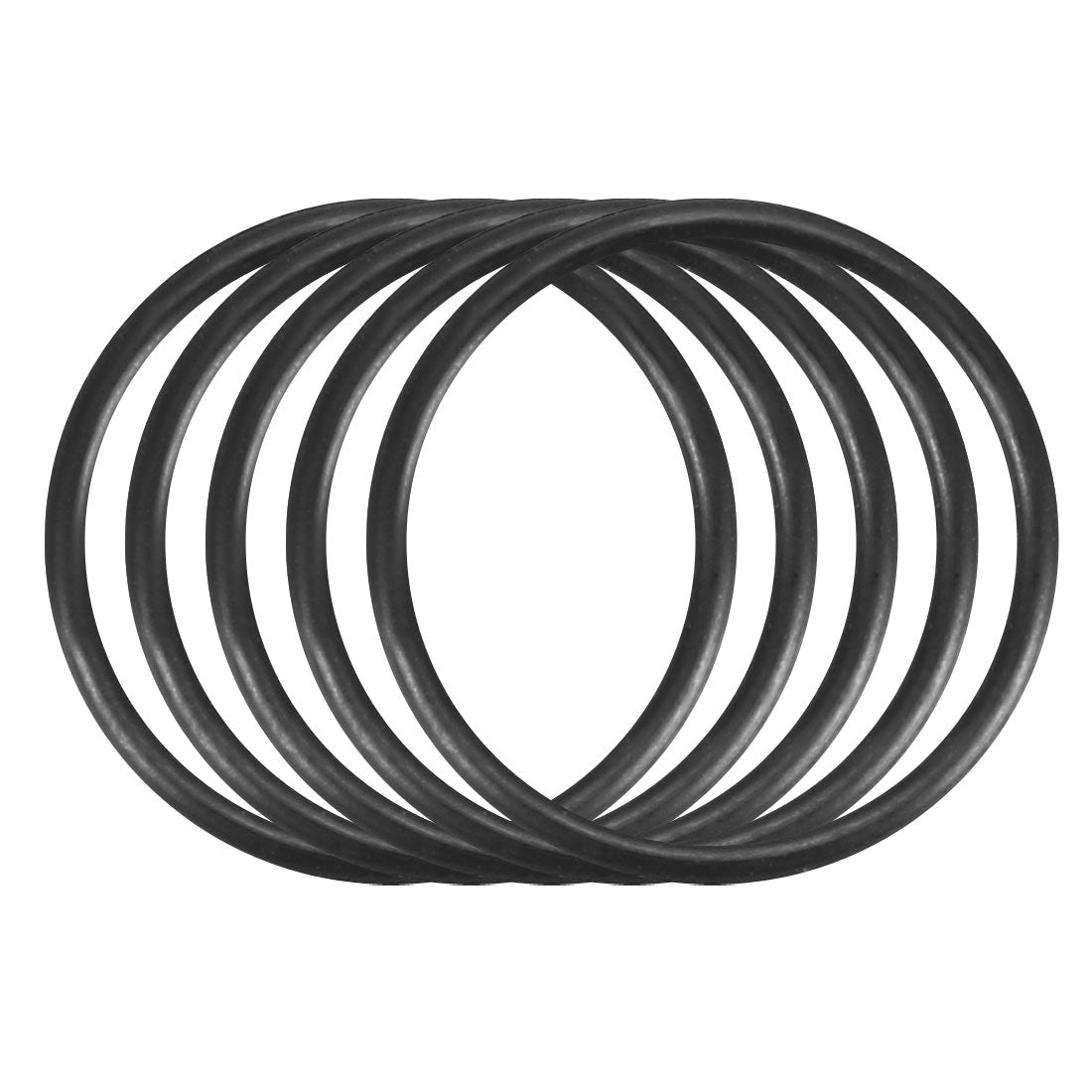 Harfington Nitrile Rubber O-Rings, Metric Buna-N Sealing Gasket Black 50Pcs