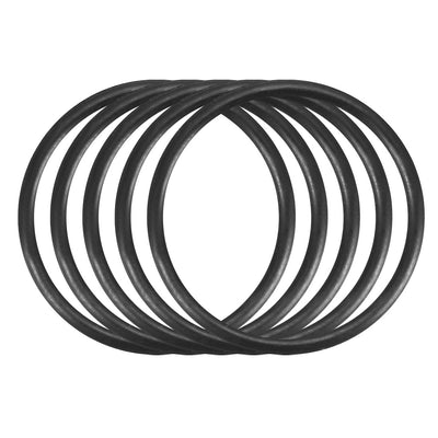 Harfington Nitrile Rubber O-Rings, Metric Buna-N Sealing Gasket Black 50Pcs