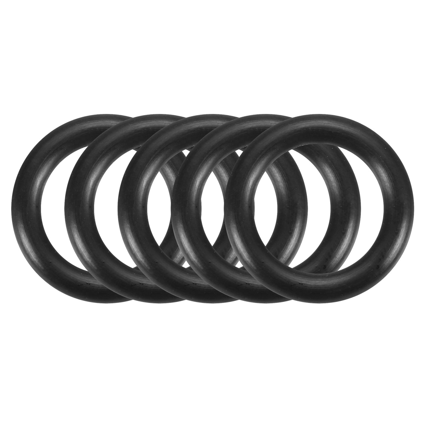 Harfington Nitrile Rubber O-Rings Metric Buna-N Sealing Gasket, Black 30Pcs