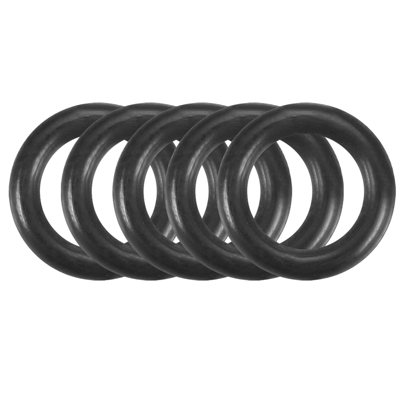 Harfington Nitrile Rubber O-Rings Metric Buna-N Sealing Gasket, Black 30Pcs