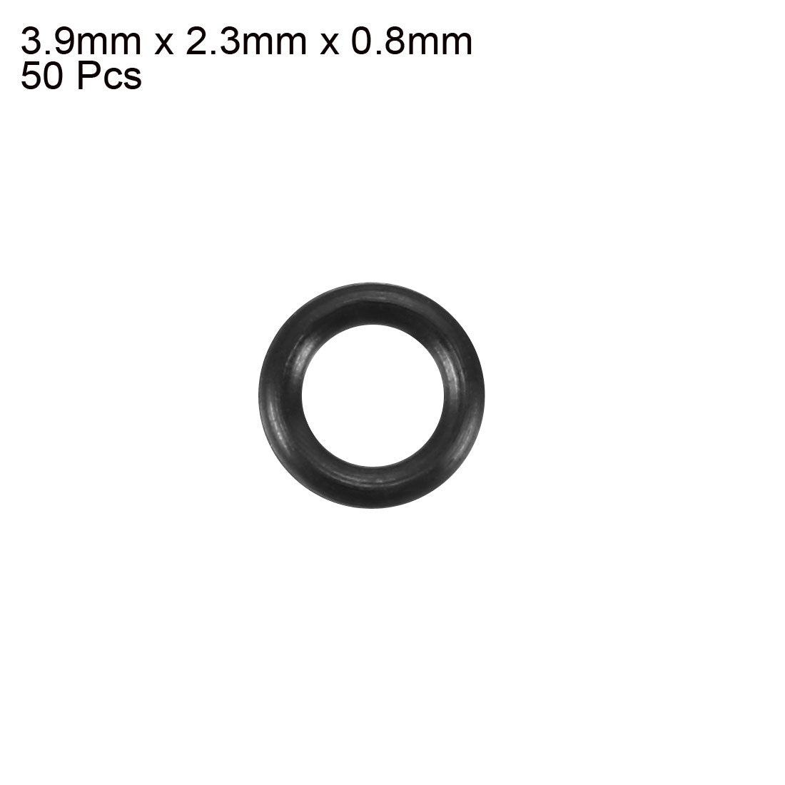 Harfington Nitrile Rubber O-Rings, Metric Buna-N Sealing Gasket Black 50Pcs