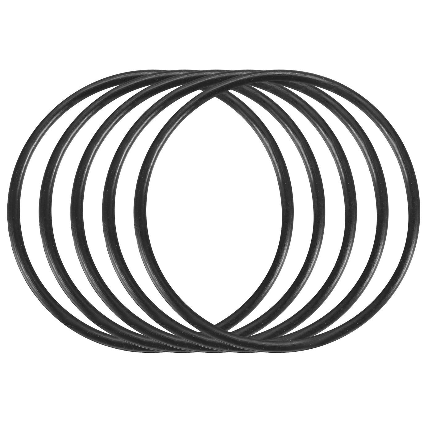 Harfington Nitrile Rubber O-Rings Metric Buna-N Sealing Gasket, Black 30Pcs