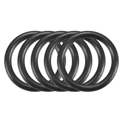 Harfington Nitrile Rubber O-Rings, Metric Buna-N Sealing Gasket Black 50Pcs