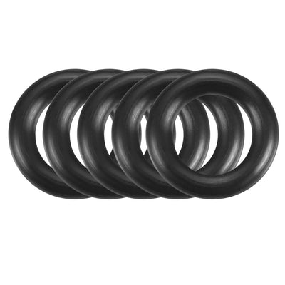 Harfington Nitrile Rubber O-Rings, Metric Buna-N Sealing Gasket Black 50Pcs