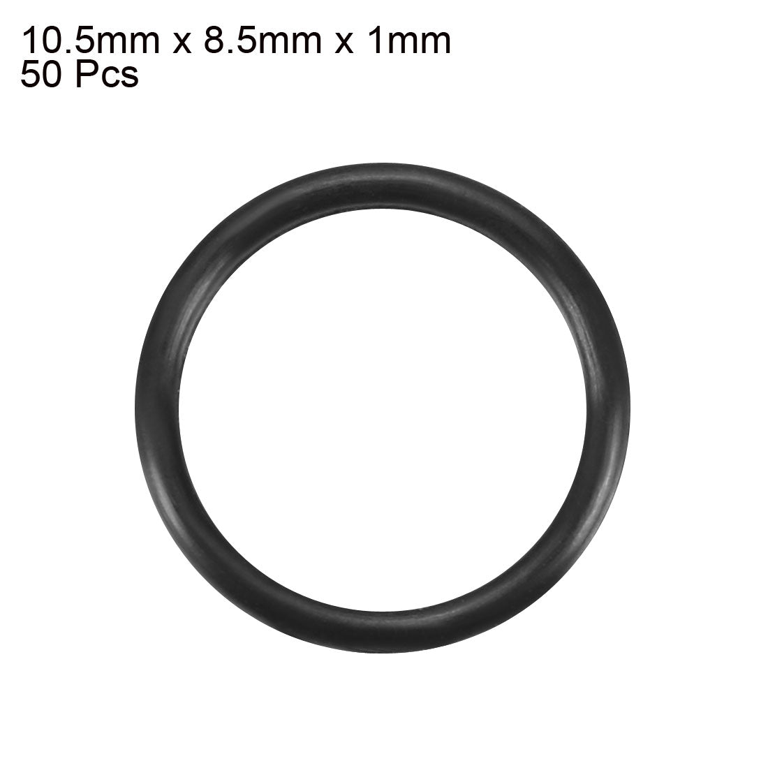 Harfington Nitrile Rubber O-Rings, Metric Buna-N Sealing Gasket Black 50Pcs