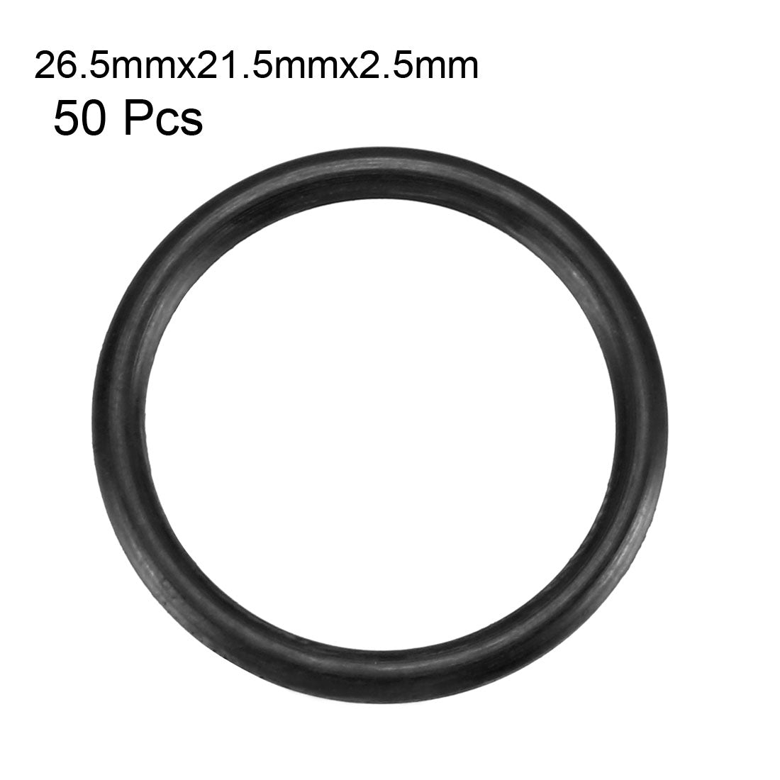 Harfington Nitrile Rubber O-Rings, Metric Buna-N Sealing Gasket Black 50Pcs