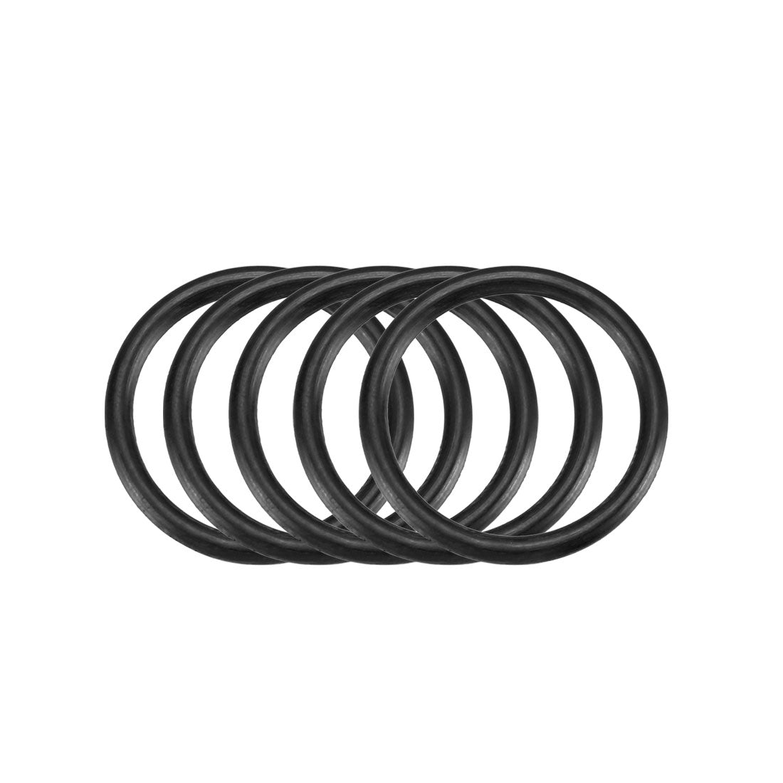 Harfington Nitrile Rubber O-Rings, Metric Buna-N Sealing Gasket Black 50Pcs