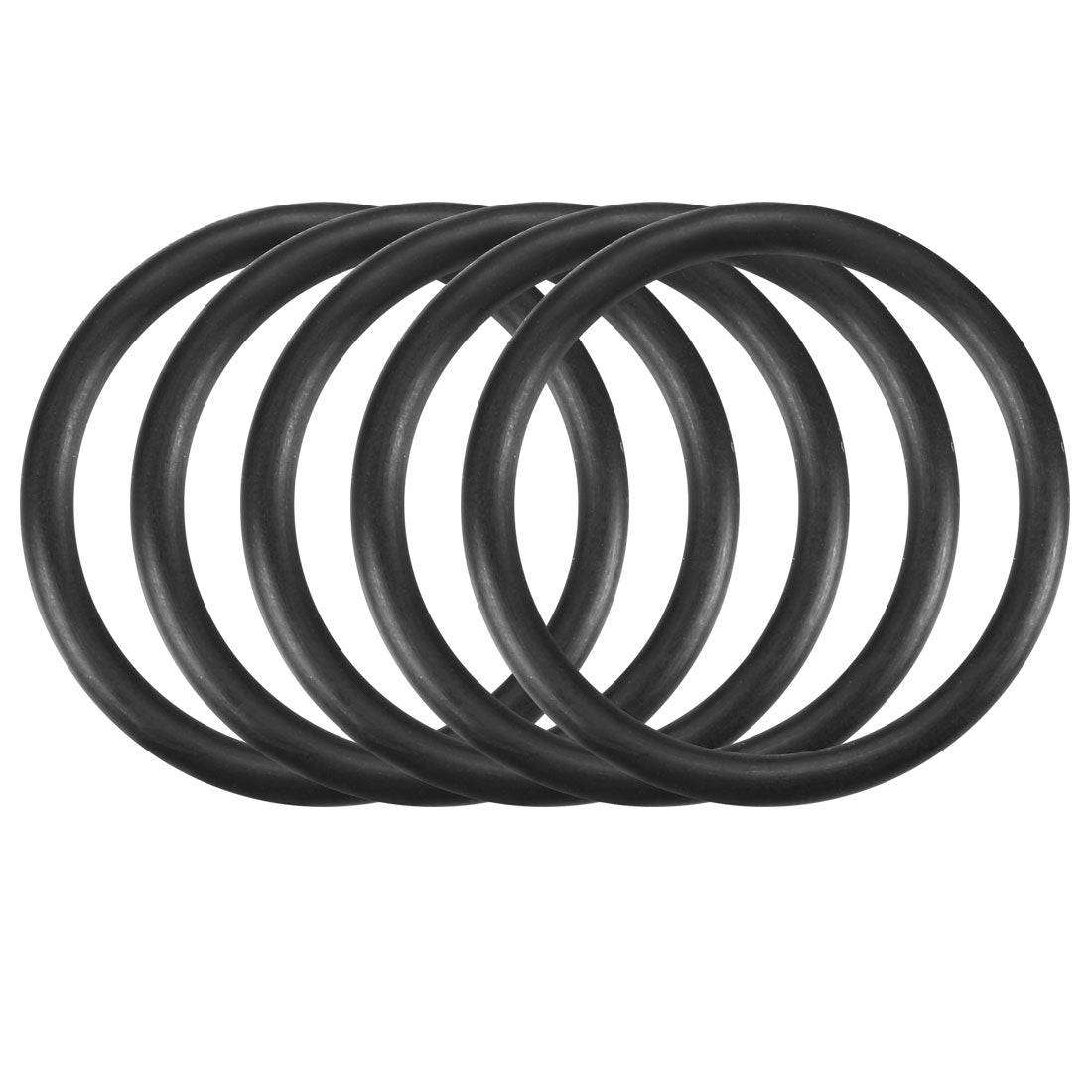 Harfington Nitrile Rubber O-Rings, Metric Buna-N Sealing Gasket Black 50Pcs