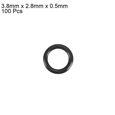 Harfington Nitrile Rubber O-Rings Metric Nitrile Rubber Sealing Gasket Pack of 100
