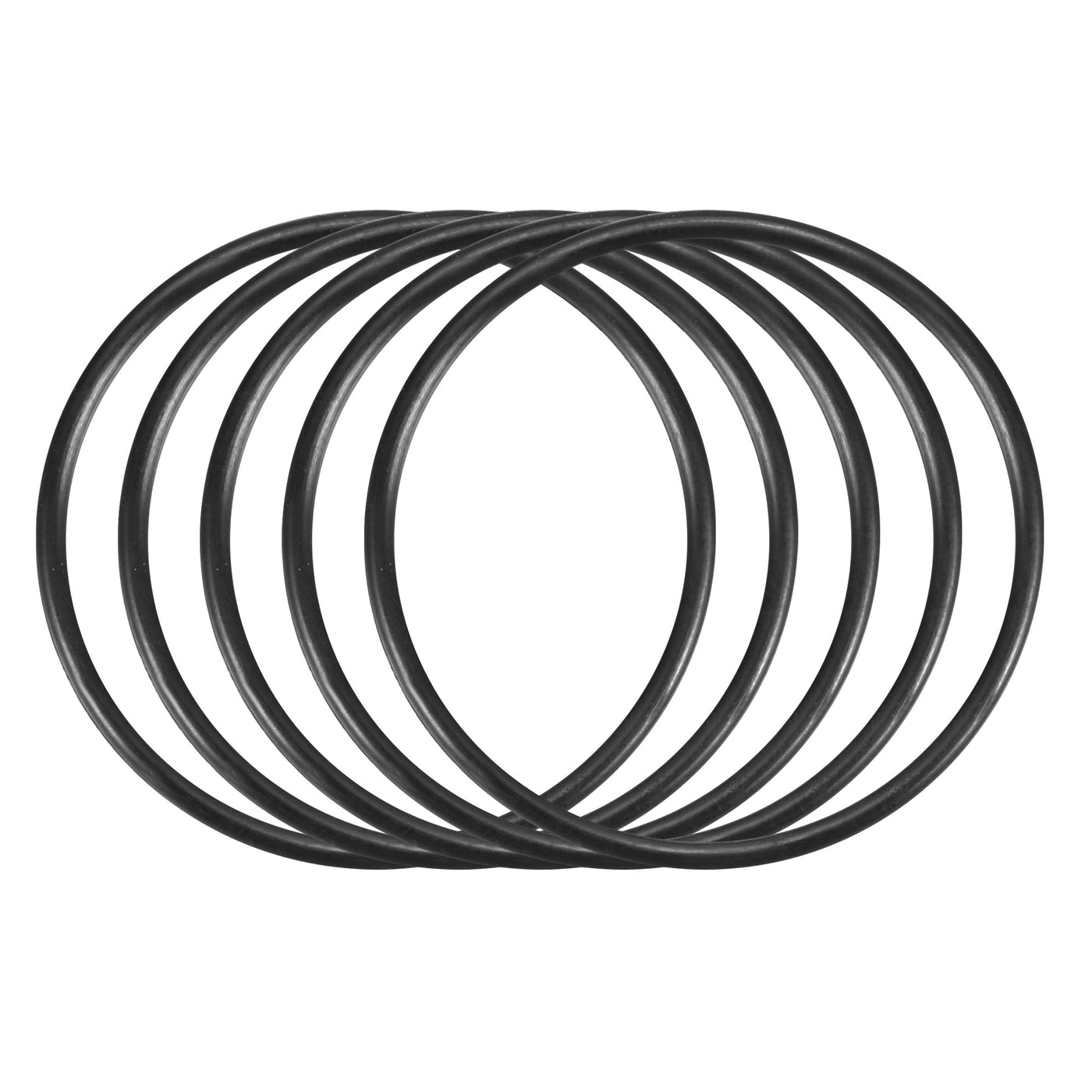 Harfington Nitrile Rubber O-Rings, Metric Buna-N Sealing Gasket, Black, Pack of 30