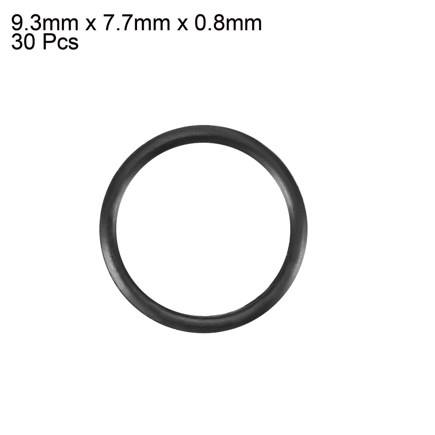 Harfington Nitrile Rubber O-Rings, Metric Buna-N Sealing Gasket, Black, Pack of 30