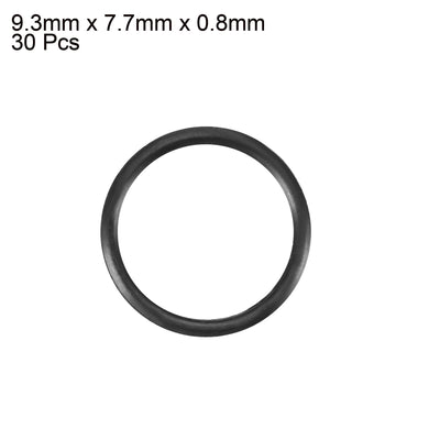Harfington Nitrile Rubber O-Rings, Metric Buna-N Sealing Gasket, Black, Pack of 30