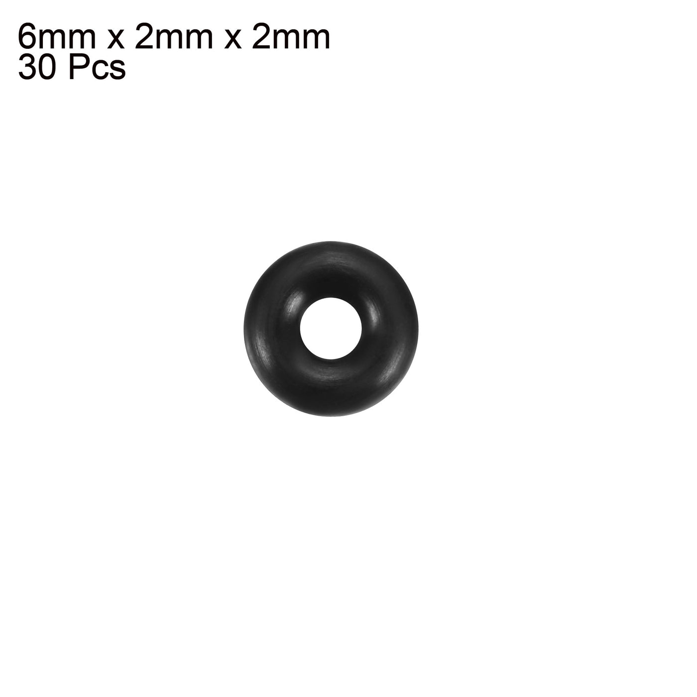 Harfington Nitrile Rubber O-Rings, Metric Buna-N Sealing Gasket, Black, Pack of 30