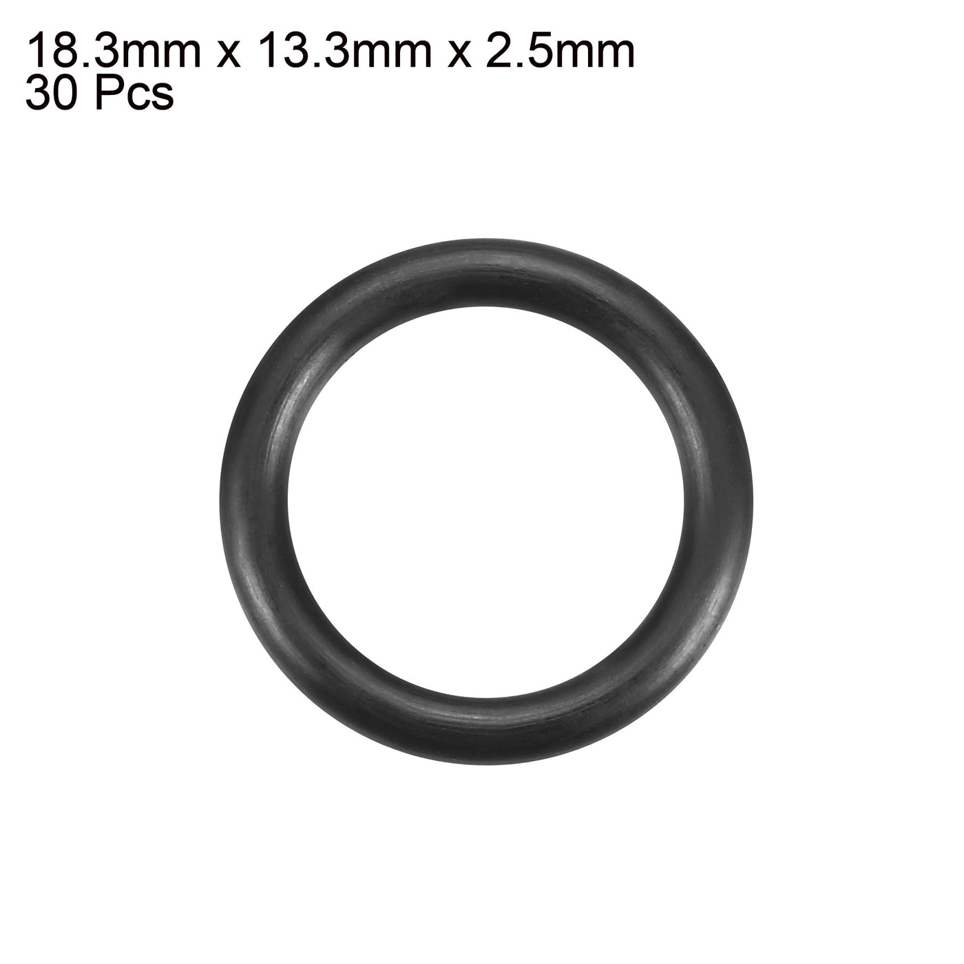 Harfington Nitrile Rubber O-Rings, Metric Buna-N Sealing Gasket, Black, Pack of 30