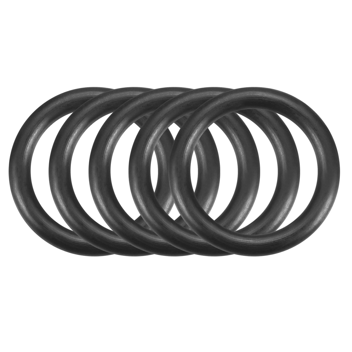 Harfington Nitrile Rubber O-Rings, Metric Buna-N Sealing Gasket, Black, Pack of 30