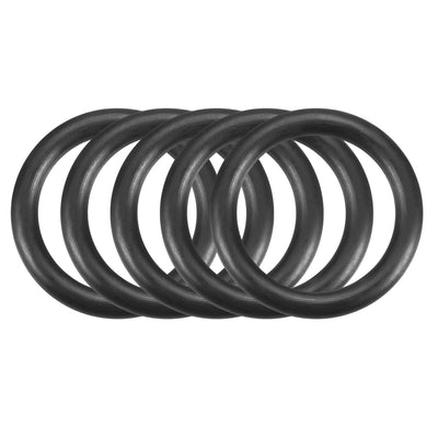 Harfington Nitrile Rubber O-Rings, Metric Buna-N Sealing Gasket, Black, Pack of 30