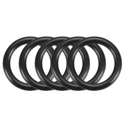 Harfington Nitrile Rubber O-Rings, Metric Buna-N Sealing Gasket, Black, Pack of 30