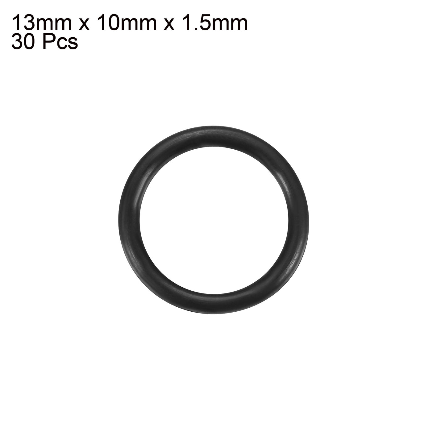Harfington Nitrile Rubber O-Rings, Metric Buna-N Sealing Gasket, Black, Pack of 30