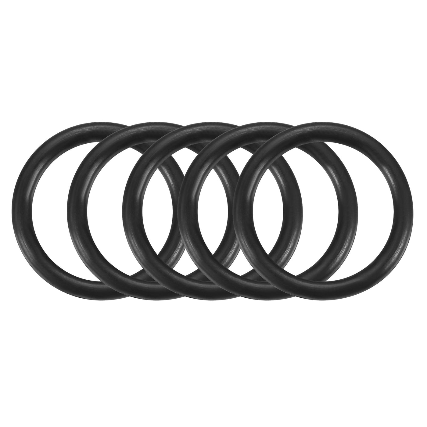 Harfington Nitrile Rubber O-Rings, Metric Buna-N Sealing Gasket, Black, Pack of 30