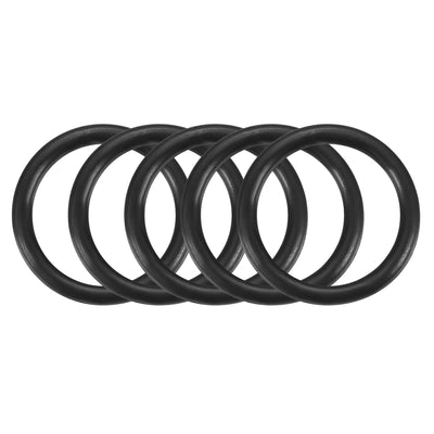 Harfington Nitrile Rubber O-Rings, Metric Buna-N Sealing Gasket, Black, Pack of 30