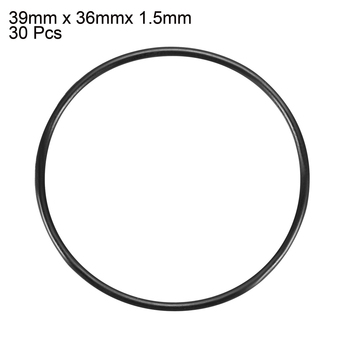 Harfington Nitrile Rubber O-Rings, Metric Buna-N Sealing Gasket, Black, Pack of 30