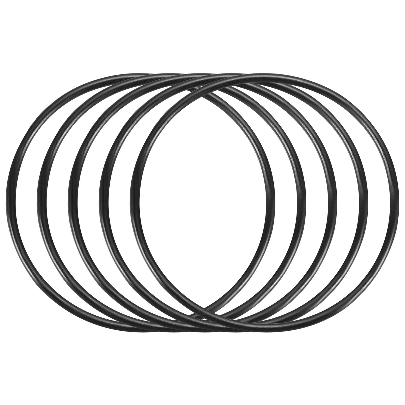 Harfington Nitrile Rubber O-Rings, Metric Buna-N Sealing Gasket, Black, Pack of 30