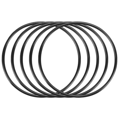 Harfington Nitrile Rubber O-Rings, Metric Buna-N Sealing Gasket, Black, Pack of 30