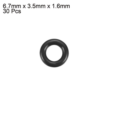 Harfington Nitrile Rubber O-Rings, Metric Buna-N Sealing Gasket, Black, Pack of 30