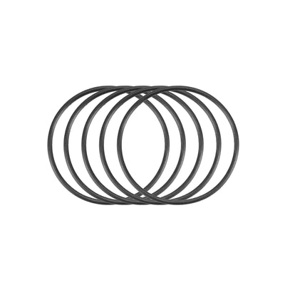 Harfington Nitrile Rubber O-Rings, Metric Buna-N Sealing Gasket, Black, Pack of 30