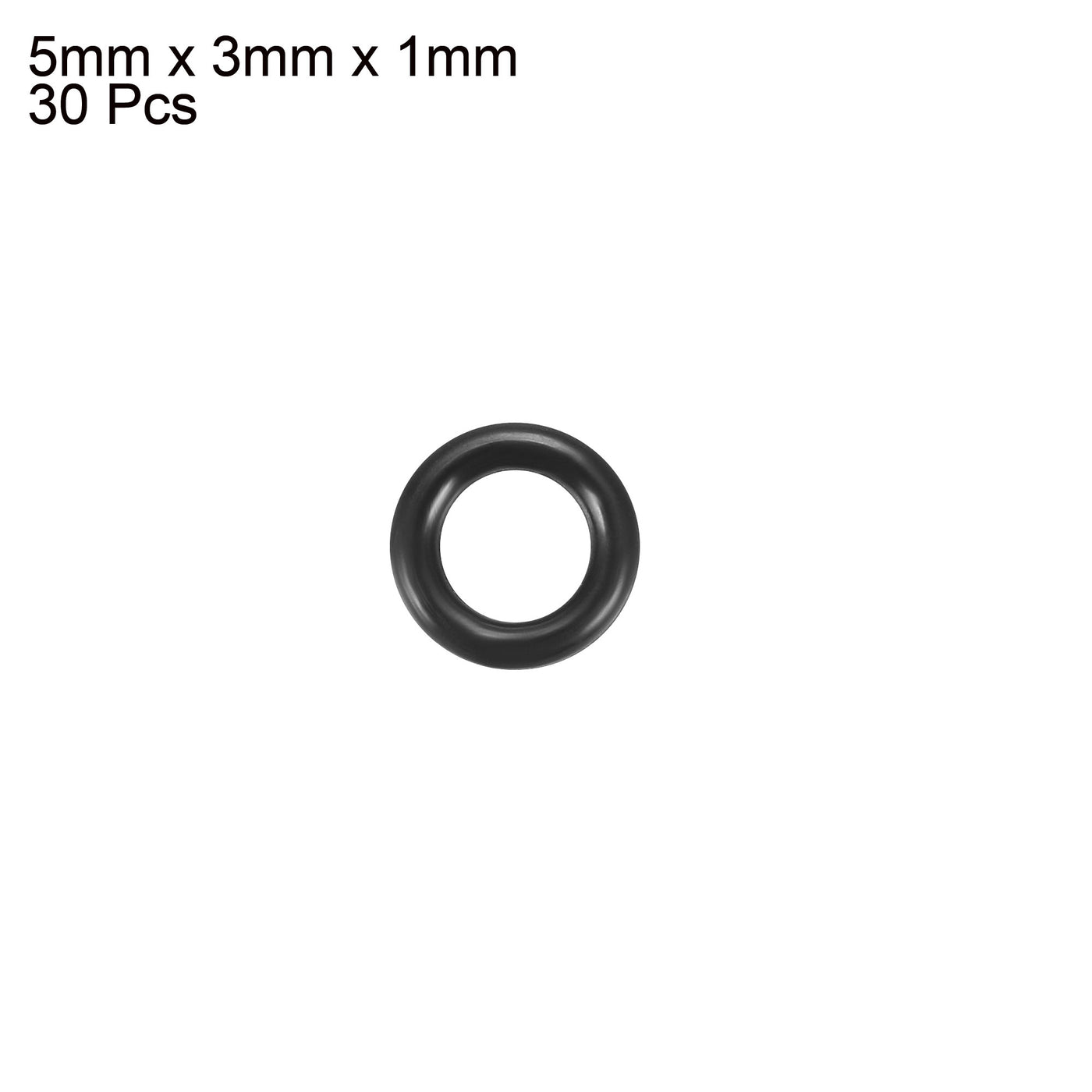 Harfington Nitrile Rubber O-Rings, Metric Buna-N Sealing Gasket, Black, Pack of 30