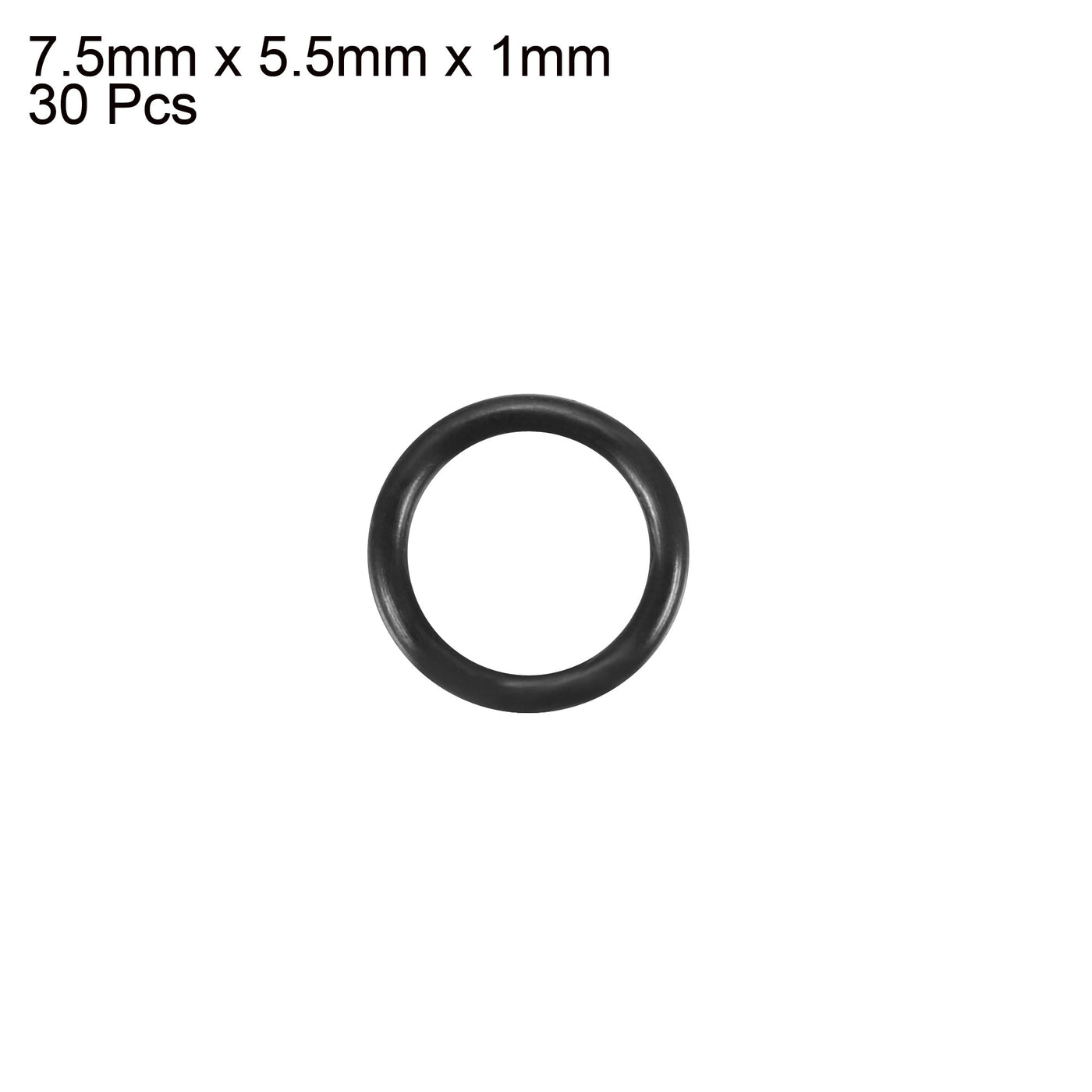 Harfington Nitrile Rubber O-Rings, Metric Buna-N Sealing Gasket, Black, Pack of 30