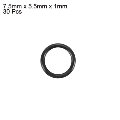Harfington Nitrile Rubber O-Rings, Metric Buna-N Sealing Gasket, Black, Pack of 30