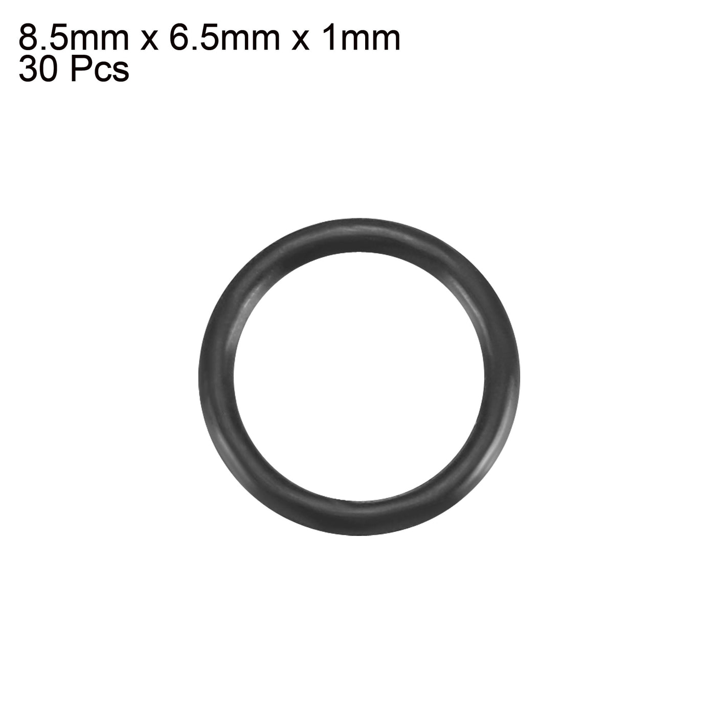 Harfington Nitrile Rubber O-Rings, Metric Buna-N Sealing Gasket, Black, Pack of 30