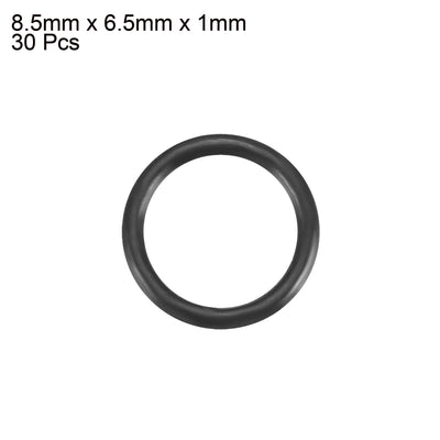 Harfington Nitrile Rubber O-Rings, Metric Buna-N Sealing Gasket, Black, Pack of 30