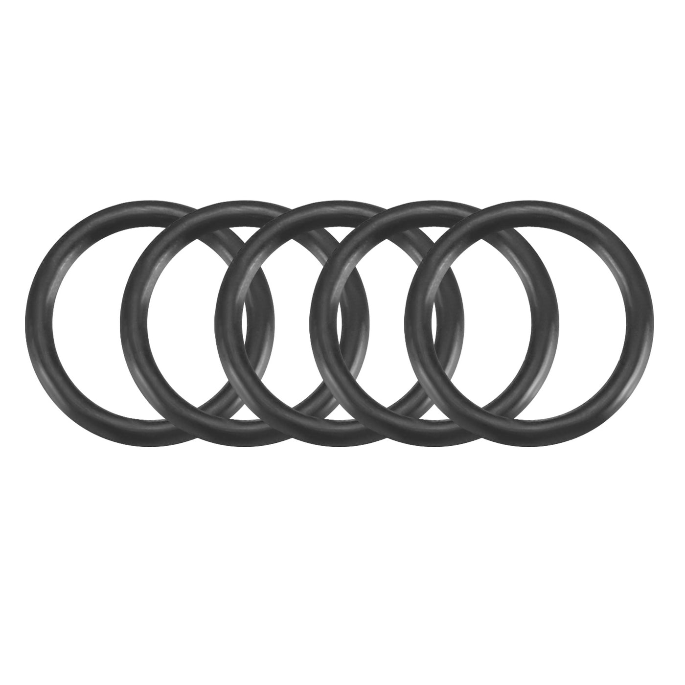 Harfington Nitrile Rubber O-Rings, Metric Buna-N Sealing Gasket, Black, Pack of 30