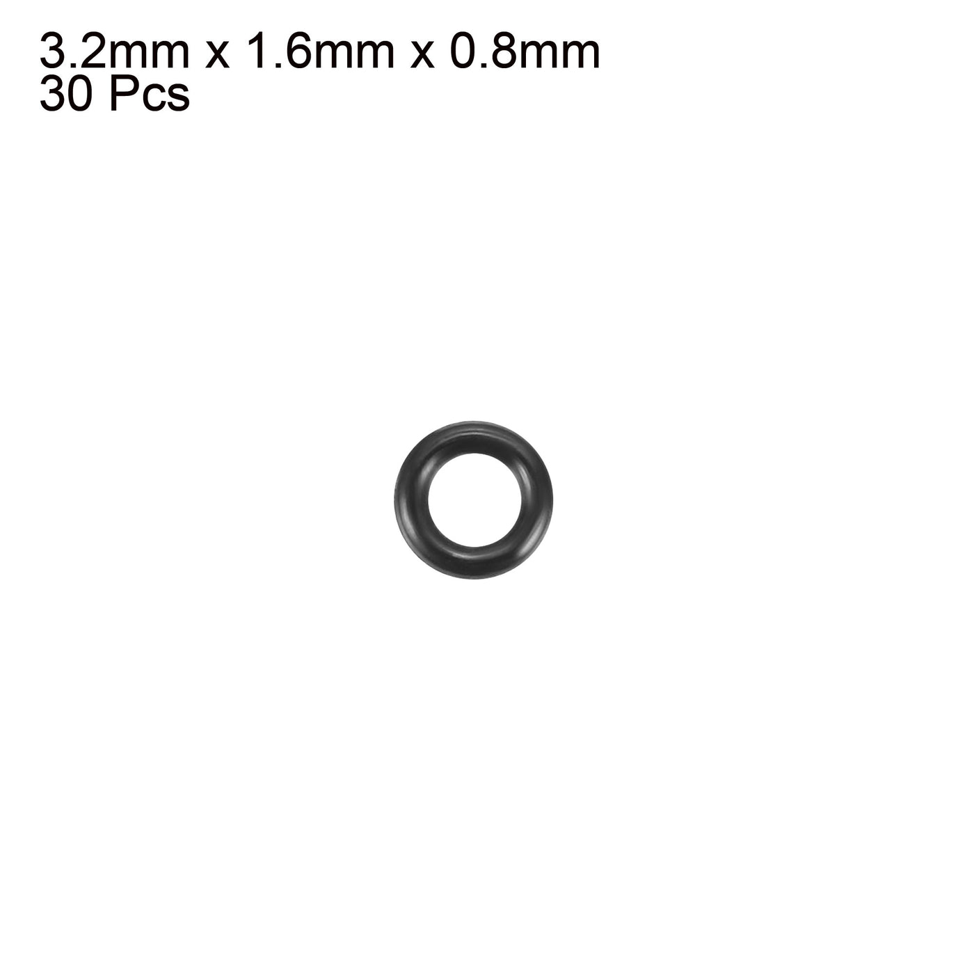 Harfington Nitrile Rubber O-Rings, Metric Buna-N Sealing Gasket, Black, Pack of 30