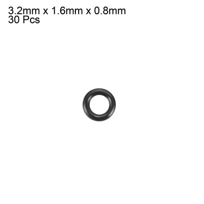 Harfington Nitrile Rubber O-Rings, Metric Buna-N Sealing Gasket, Black, Pack of 30