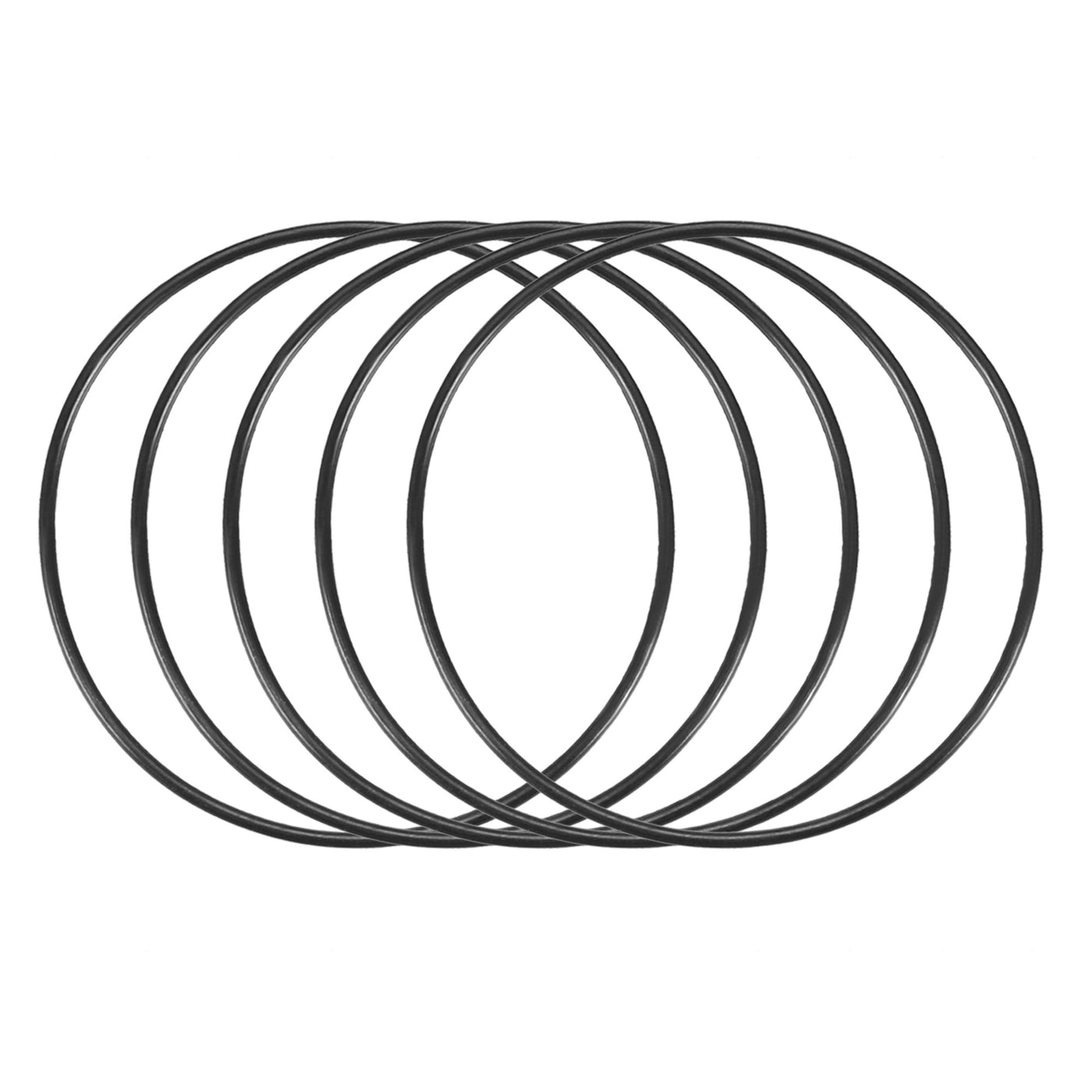 Harfington Nitrile Rubber O-Rings, Metric Buna-N Sealing Gasket, Black, Pack of 30