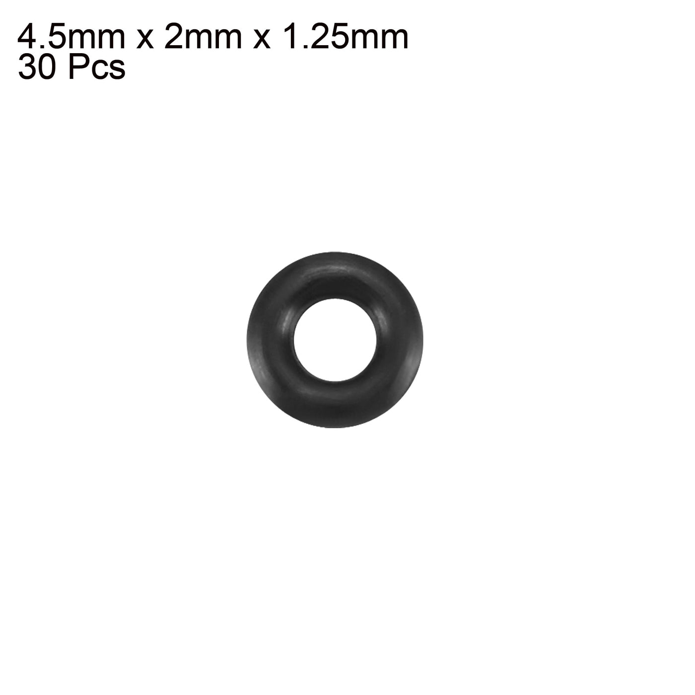 Harfington Nitrile Rubber O-Rings, Metric Buna-N Sealing Gasket, Black, 30Pcs
