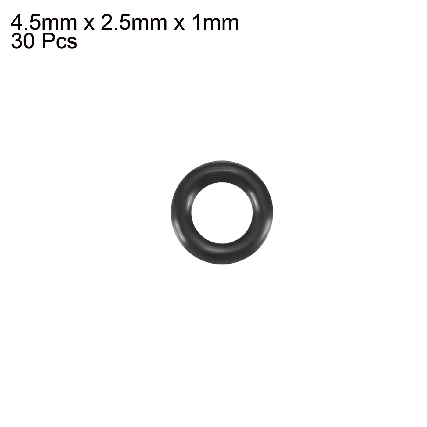 Harfington Nitrile Rubber O-Rings, Metric Buna-N Sealing Gasket, Black, 30Pcs