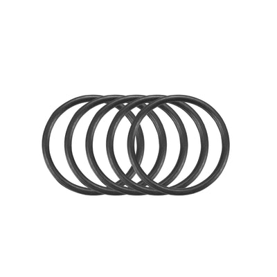 Harfington Nitrile Rubber O-Rings, Metric Buna-N Sealing Gasket, Black, 30Pcs
